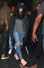 RIHANNA at Project Club LA in Hollywood 12/23/2015