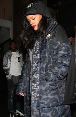 RIHANNA at Project Club LA in Hollywood 12/23/2015
