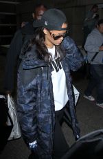 RIHANNA Returns at LAX from Paris 01/23/2016