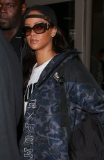 RIHANNA Returns at LAX from Paris 01/23/2016