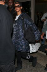 RIHANNA Returns at LAX from Paris 01/23/2016