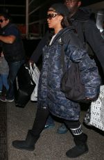 RIHANNA Returns at LAX from Paris 01/23/2016