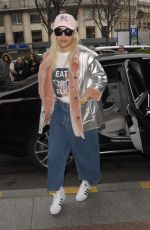 RITA ORA Arrives at George V Hotel in Paris 01/23/2016