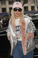 RITA ORA Arrives at George V Hotel in Paris 01/23/2016