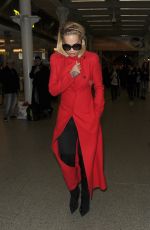 RITA ORA Arrives in London on Eurostar Train from Paris 01/26/2016