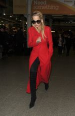 RITA ORA Arrives in London on Eurostar Train from Paris 01/26/2016