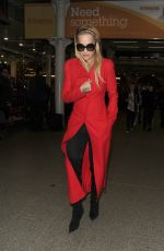 RITA ORA Arrives in London on Eurostar Train from Paris 01/26/2016