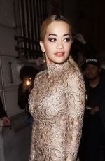 RITA ORA at Ralph & Russo Haute Couture Fashion Show in Paris 01/24/2016