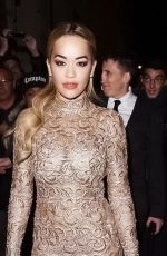RITA ORA at Ralph & Russo Haute Couture Fashion Show in Paris 01/24/2016