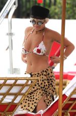 RITA ORA in Bikini Top at a Pool in Miami 01/03/2016