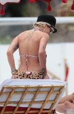 RITA ORA in Bikini Top at a Pool in Miami 01/03/2016