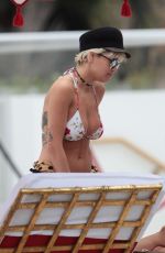 RITA ORA in Bikini Top at a Pool in Miami 01/03/2016