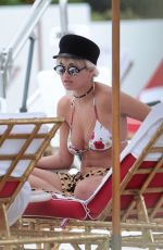 RITA ORA in Bikini Top at a Pool in Miami 01/03/2016