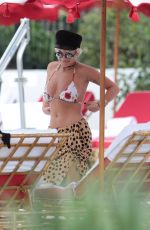 RITA ORA in Bikini Top at a Pool in Miami 01/03/2016