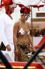 RITA ORA in Bikini Top at a Pool in Miami 01/03/2016