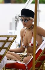 RITA ORA in Bikini Top at a Pool in Miami 01/03/2016