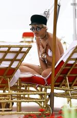 RITA ORA in Bikini Top at a Pool in Miami 01/03/2016