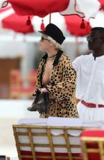 RITA ORA in Bikini Top at a Pool in Miami 01/03/2016