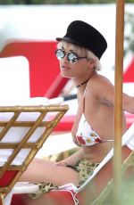 RITA ORA in Bikini Top at a Pool in Miami 01/03/2016