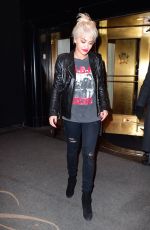 RITA ORA Leaves The Carlyle Hotel in New York 01/08/2016