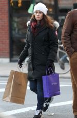 ROBIN TUNNEY Out Shopping in New York 01/21/2016