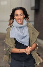 ROCHELLE HUMES Leaves Good Morning Britain Show in London 01/14/2016