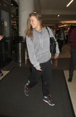 RONDA ROUSEY at LAX Airport in Los Angeles 01/15/2016