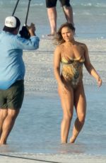 RONDA ROUSEY in Body Paint at Sports Illustrated Photoshoot in Bahamas, January 2016
