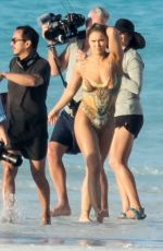 RONDA ROUSEY in Body Paint at Sports Illustrated Photoshoot in Bahamas, January 2016