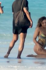 RONDA ROUSEY in Body Paint at Sports Illustrated Photoshoot in Bahamas, January 2016