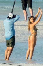 RONDA ROUSEY in Body Paint at Sports Illustrated Photoshoot in Bahamas, January 2016