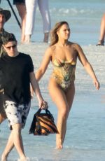 RONDA ROUSEY in Body Paint at Sports Illustrated Photoshoot in Bahamas, January 2016