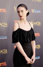 ROONEY MARA at 5th aacta International Awards in Los Angeles 01/29/2016