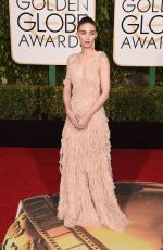 ROONEY MARA at 73rd Annual Golden Globe Awards in Beverly Hills 10/01/2016