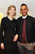 ROSAMUND PIKE at IWC Booth at SIHH 01/19/2016