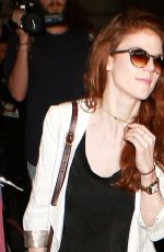 ROSE LESLIE at LAX Airport in Los Angeles 01/28/2016