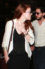 ROSE LESLIE at LAX Airport in Los Angeles 01/28/2016