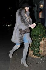 ROSIE FORTESCUE at The Ivy Garden Restaurant in London 01/21/2016