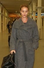 ROSIE HUNTINGTON-WHITELEY Arrives at Heathrow Airport in London 01/28/2016