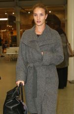 ROSIE HUNTINGTON-WHITELEY Arrives at Heathrow Airport in London 01/28/2016