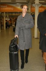 ROSIE HUNTINGTON-WHITELEY at St. Pancras Train Station in London 01/28/2016