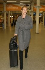 ROSIE HUNTINGTON-WHITELEY at St. Pancras Train Station in London 01/28/2016