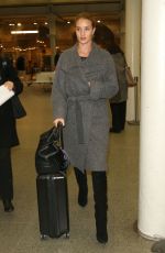 ROSIE HUNTINGTON-WHITELEY at St. Pancras Train Station in London 01/28/2016