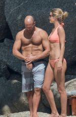 ROSIE HUNTINGTON-WHITELEY in Bikini at a Beach in Phuket 12/31/2015