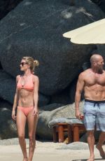 ROSIE HUNTINGTON-WHITELEY in Bikini at a Beach in Phuket 12/31/2015