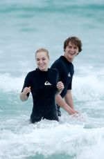 SABINE LISICKI Surfing in Australia 01/05/2016