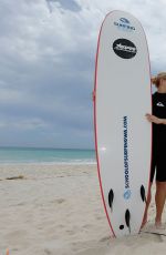 SABINE LISICKI Surfing in Australia 01/05/2016