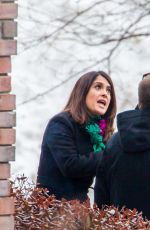 SALMA HAYEK at Drunk Parents Set in New York 01/26/2016