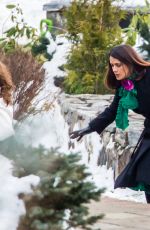 SALMA HAYEK at Drunk Parents Set in New York 01/26/2016