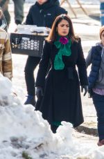 SALMA HAYEK at Drunk Parents Set in New York 01/26/2016